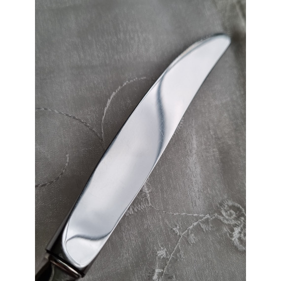 Rådhus med vifte, kniv med kort skaft, L 20,2 cm og riller, i 925S fra David Andersen