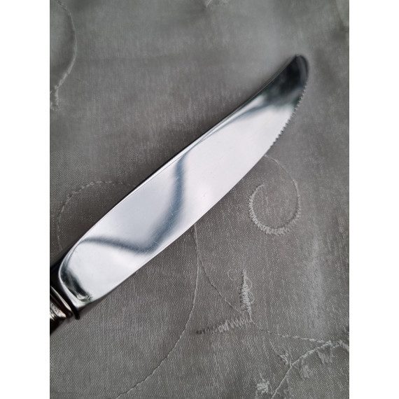 Rådhus med vifte, kniv med kort skaft, L 20,2 cm og riller, i 925S fra David Andersen