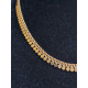 Fantastisk gult gull collier, hals smykke, Bismark i 18k, ca 45 cm, 21,3 gram