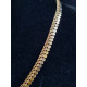 Fantastisk gult gull collier, hals smykke, Bismark i 18k, ca 45 cm, 21,3 gram