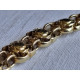 Lekkert 585 gult gull armbånd, armlenke, ca 19,5 cm lukket, 21 gram