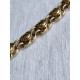 Lekkert 585 gult gull armbånd, armlenke, ca 19,5 cm lukket, 21 gram