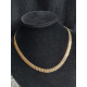 Fantastisk gult gull collier, hals smykke, Bismark i 18k, ca 45 cm, 21,3 gram