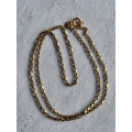 Grovt anhengskjede i 585 anker, ca 39 cm langt, 5 gram