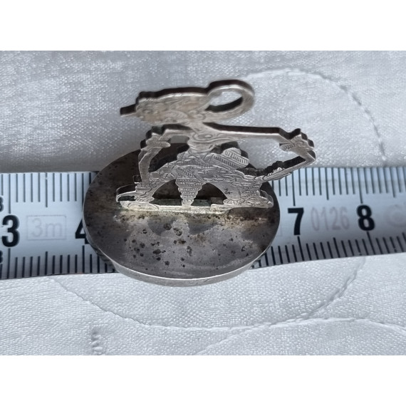 Særegen signet, antatt i sølv, med Wayang Anuman Indonesia figur