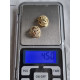 Gull i 585 gult ørepynt med blad design, med klips / 4,4 gram