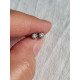 Diamantøredobber, øredobber i 585 hvitt gull, med 2 stk 8/8 diamanter