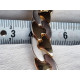 Grovt og eksklusivt panserkjede, collier smykke i 585 gult og hvitt børstet gull, ca 43 cm, 50 gram