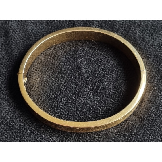 Smekkert 585 gult gull armring, armbånd, ca 18 cm lukket, 17,4 gram