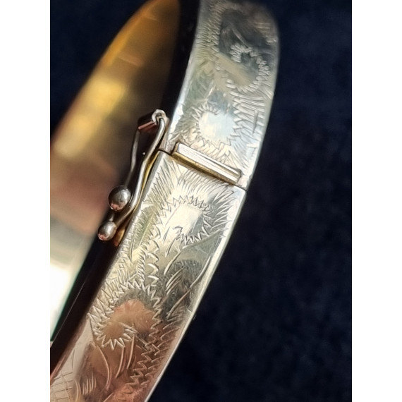 Smekkert 585 gult gull armring, armbånd, ca 18 cm lukket, 17,4 gram