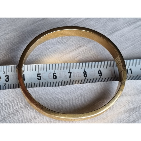 Smekkert 585 gult gull armring, armbånd, ca 18 cm lukket, 17,4 gram