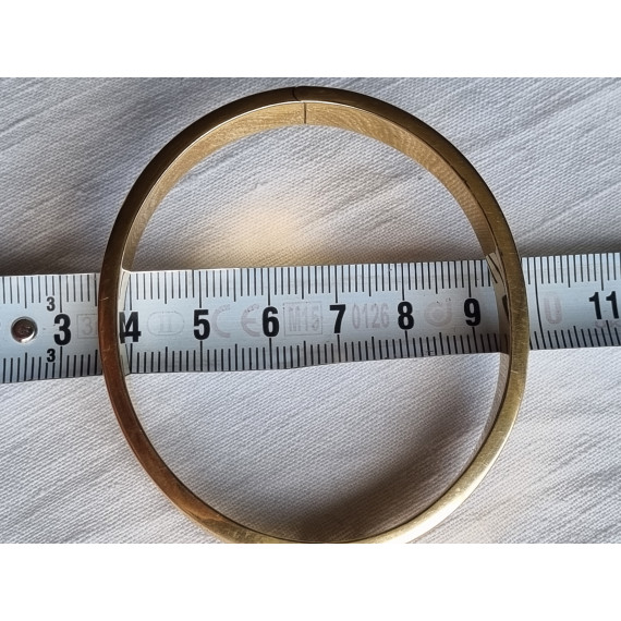 Smekkert 585 gult gull armring, armbånd, ca 18 cm lukket, 17,4 gram
