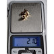 Nydelig par knute øredobber, i 585, 14k gult gull, 2,1 gram