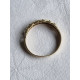 Gullring 585, diamantring, nydelig flettet med to diamanter i / 2,3 gram, strl 62