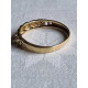 Gullring 585, diamantring, nydelig flettet med to diamanter i / 2,3 gram, strl 62