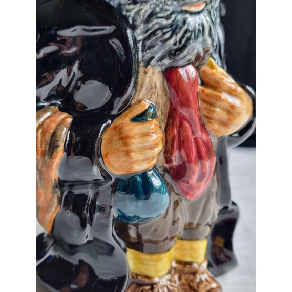 Roy Kirkham Toby jug. Helt spesiell mugge av figuren "Fagin", H 17,8 cm