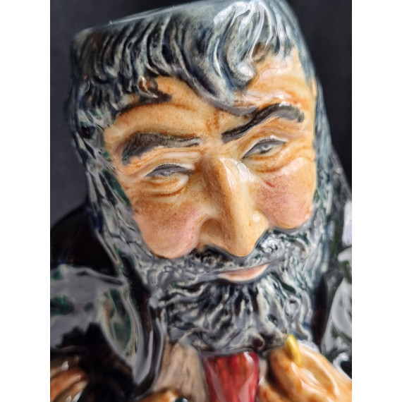 Roy Kirkham Toby jug. Helt spesiell mugge av figuren "Fagin", H 17,8 cm