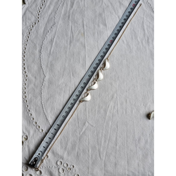 Sølv emalje smykke, halskjede med 4 sølv emalje deler, i 925S av Ivar T. Holth