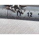 Flott Vikingskip i sølv, saltkar med glassinnsats, ca 11,7 cm