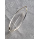 Flott Vikingskip i sølv, saltkar med glassinnsats, ca 11,7 cm
