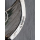 Flott Vikingskip i sølv, saltkar med glassinnsats, ca 11,7 cm