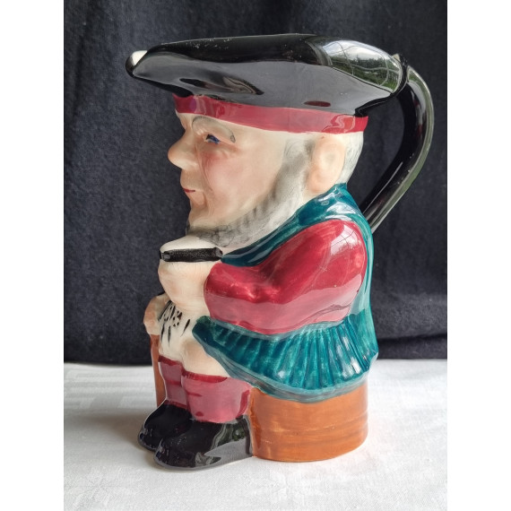 Toby jug, mugge fra Shorter And Sons, "Scottie" (eldre skotsk mann) H 16,5 cm