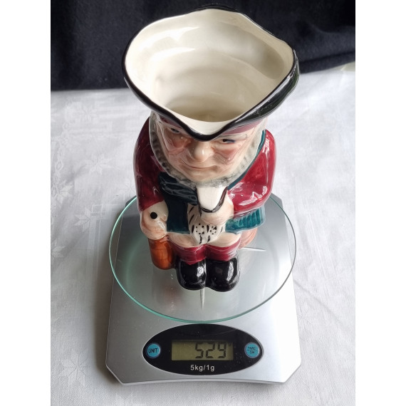 Toby jug, mugge fra Shorter And Sons, "Scottie" (eldre skotsk mann) H 16,5 cm
