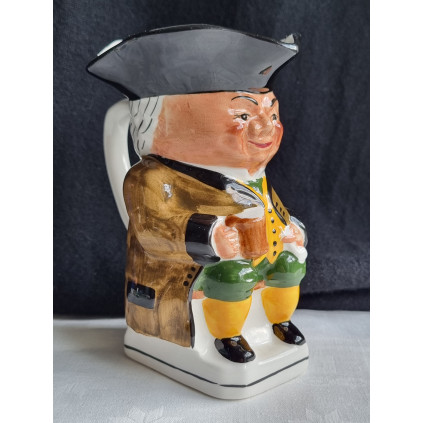 Toby jug, mugge fra Wood & Sons, England, ca H 15,4 cm