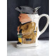 Toby jug, mugge fra Wood & Sons, England, ca H 15,4 cm