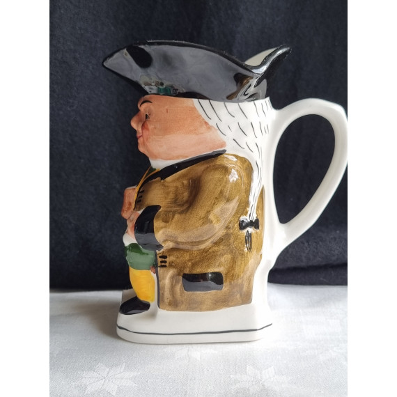 Toby jug, mugge fra Wood & Sons, England, ca H 15,4 cm