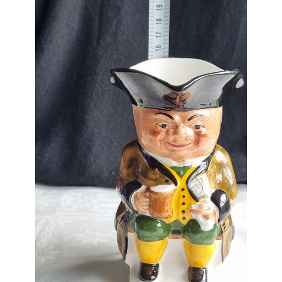 Toby jug, mugge fra Wood & Sons, England, ca H 15,4 cm