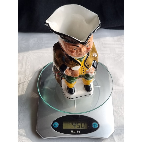 Toby jug, mugge fra Wood & Sons, England, ca H 15,4 cm