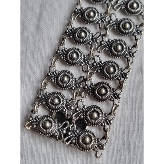 Utsøkt filigran armbånd, tidlig Arne Nordlie arbeider, L 20 cm