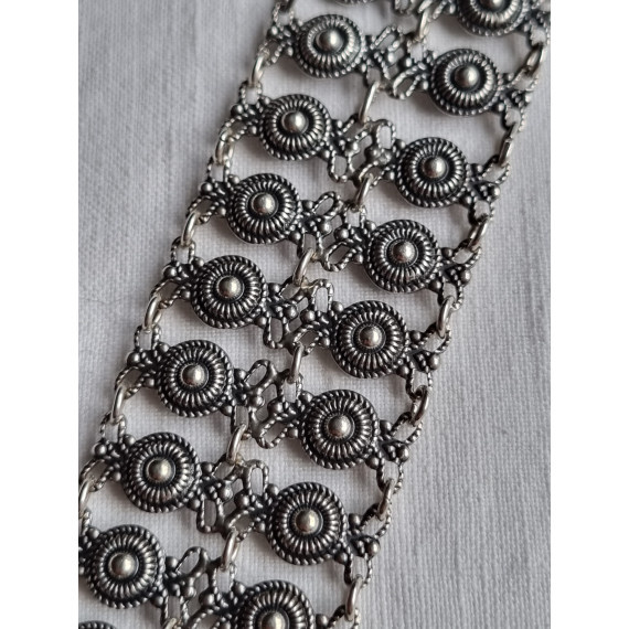 Utsøkt filigran armbånd, tidlig Arne Nordlie arbeider, L 20 cm