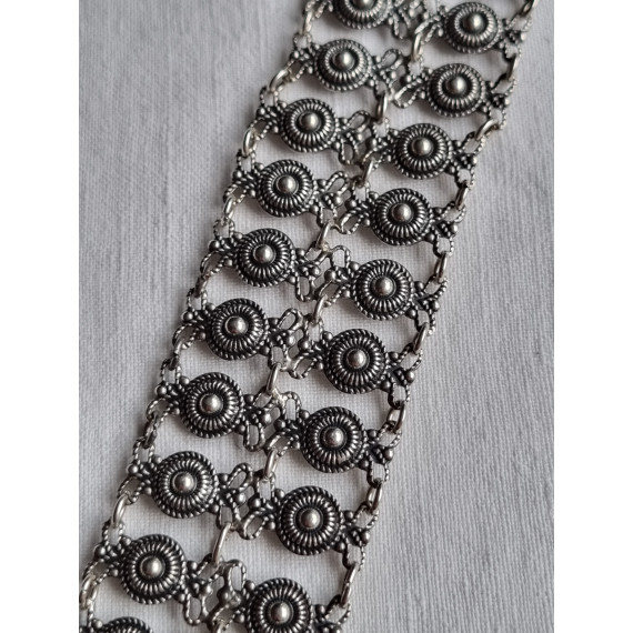 Utsøkt filigran armbånd, tidlig Arne Nordlie arbeider, L 20 cm