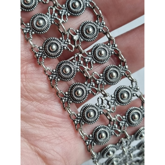 Utsøkt filigran armbånd, tidlig Arne Nordlie arbeider, L 20 cm