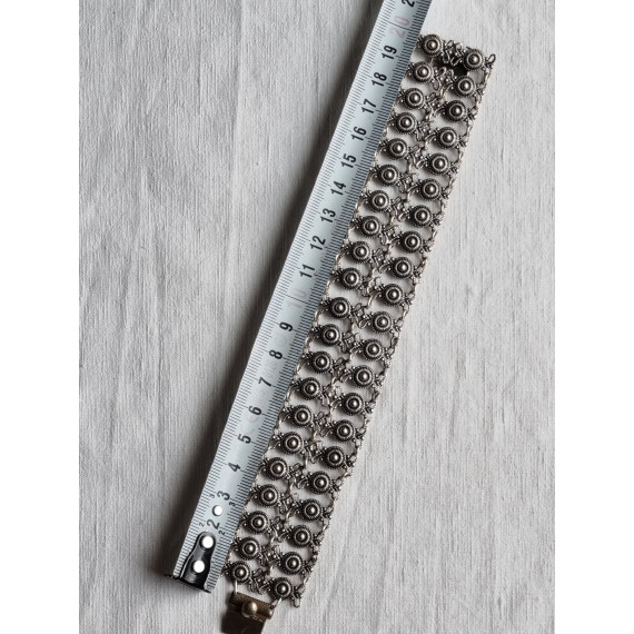 Utsøkt filigran armbånd, tidlig Arne Nordlie arbeider, L 20 cm