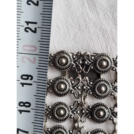 Utsøkt filigran armbånd, tidlig Arne Nordlie arbeider, L 20 cm