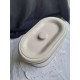Stilren og nøytral brødboks med lokk, blikk, H 13 cm, L 25 cm, B 15 cm