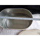 Stilren og nøytral brødboks med lokk, blikk, H 13 cm, L 25 cm, B 15 cm
