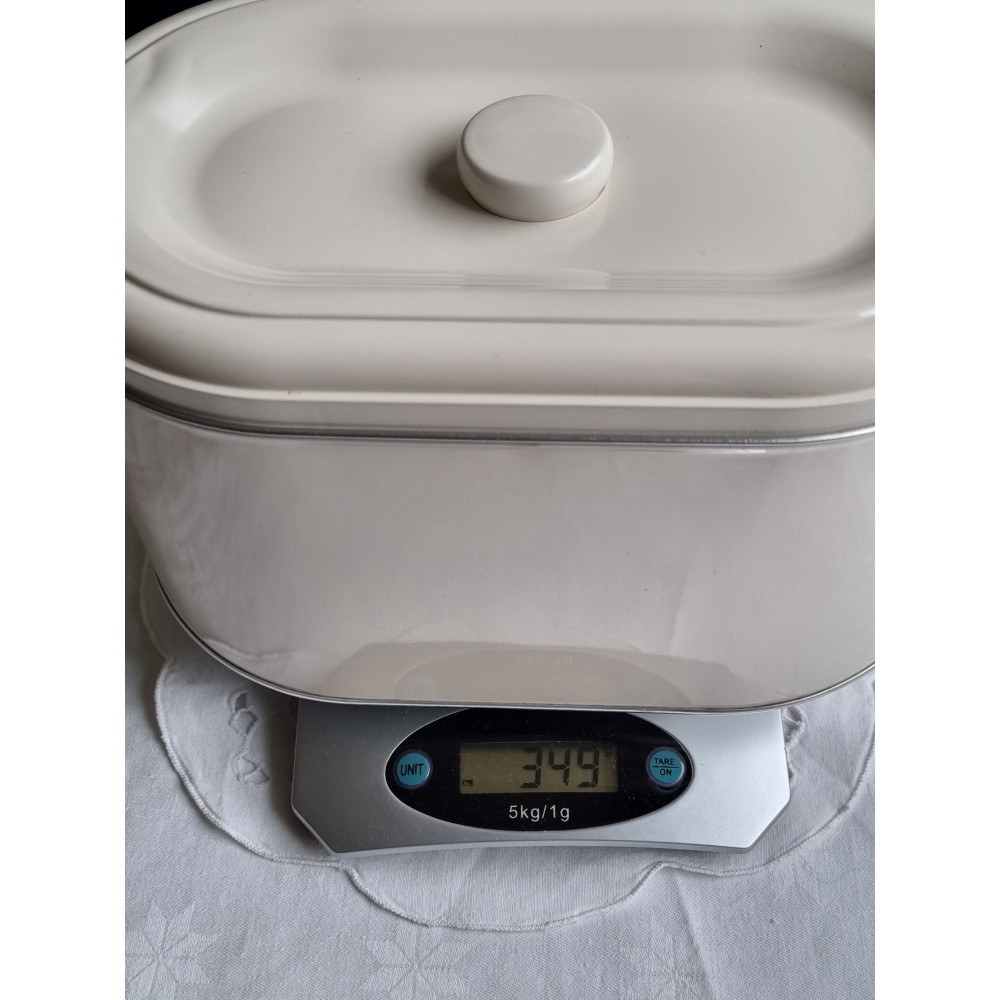 Stilren og nøytral brødboks med lokk, blikk, H 13 cm, L 25 cm, B 15 cm