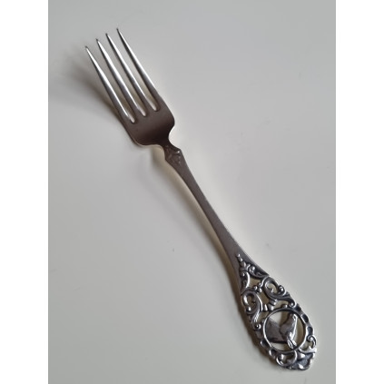 Veddeløp sølv gaffel, spisegaffel ca 18,5 cm