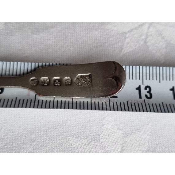Herlig britisk saltskje, fra John Yates & Sons, ca 12,5 cm