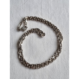 Grovt anker kjede ca 45 cm, i 925 lett oksidert sølv, ca 3 mm bredt