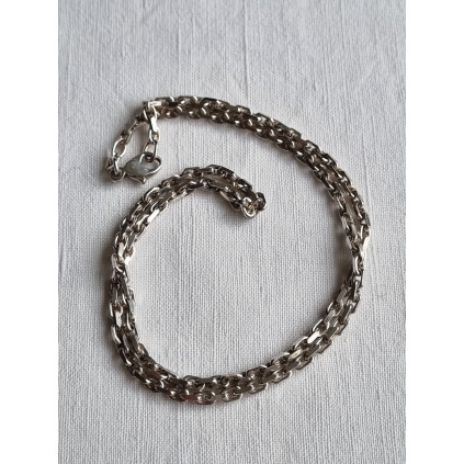 Grovt anker kjede ca 45 cm, i 925 lett oksidert sølv, ca 3 mm bredt