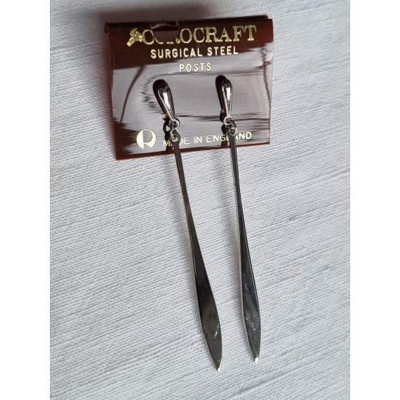 Vintage Corocraft øredobber, ubrukt, lange, slanke, hengende