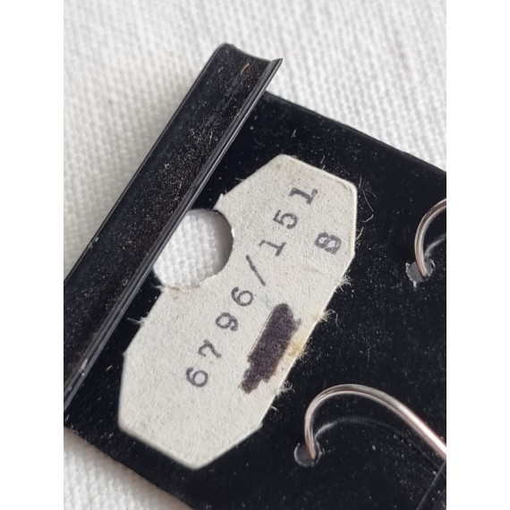 Vintage Corocraft øredobber, rhodium belagte hengende rutere