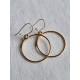 Vintage Corocraft øredobber, ubrukt 22 ct gull belagte, hengende ringer