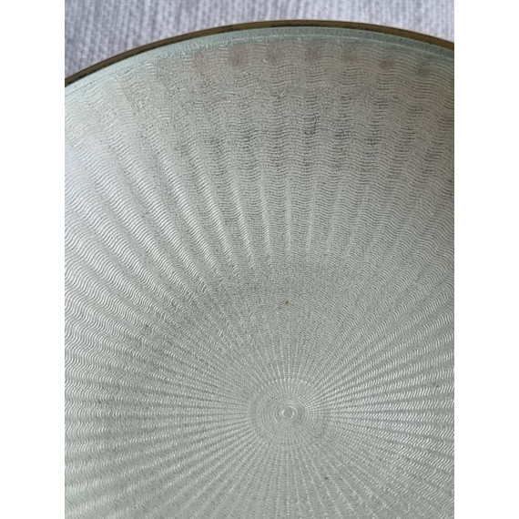 Skål i 925 S fra David-Andersen, forgylt kant og bakside, diameter på ca 6 cm