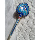 Samlerobjekt og smykke nål fra Tostrup, lang, orientalsk i vakre farger